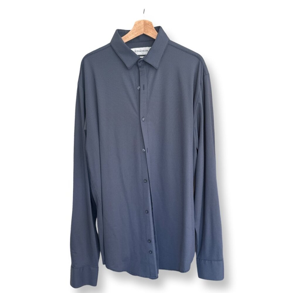Mizzen+Main Mens Long Sleeve Button Up, Size XL